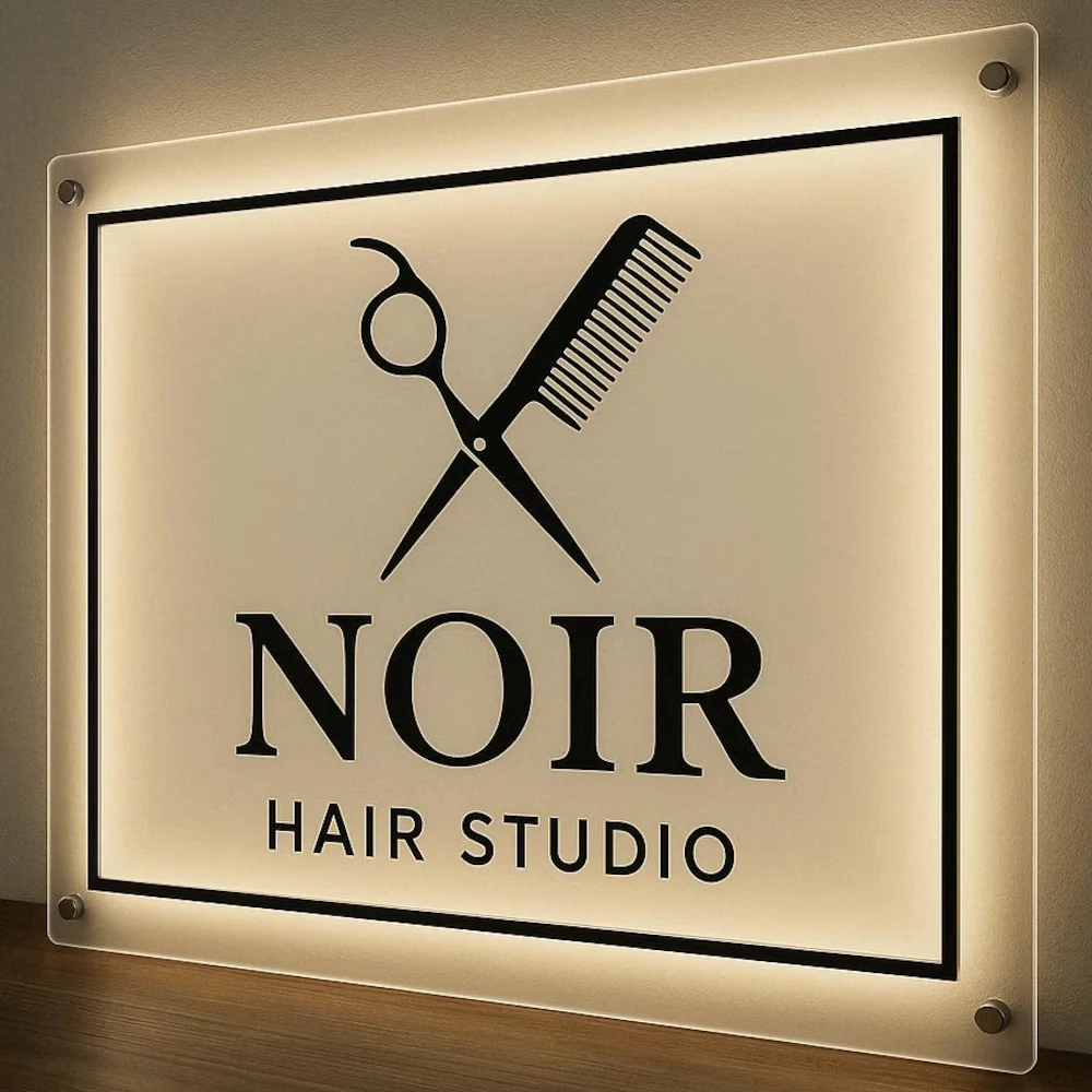 

Custom Acrylic Sign Business Sign Neon Logo Personalized Floating Metal Acrylic LED Backlit Illuminated Business Signs for Shop