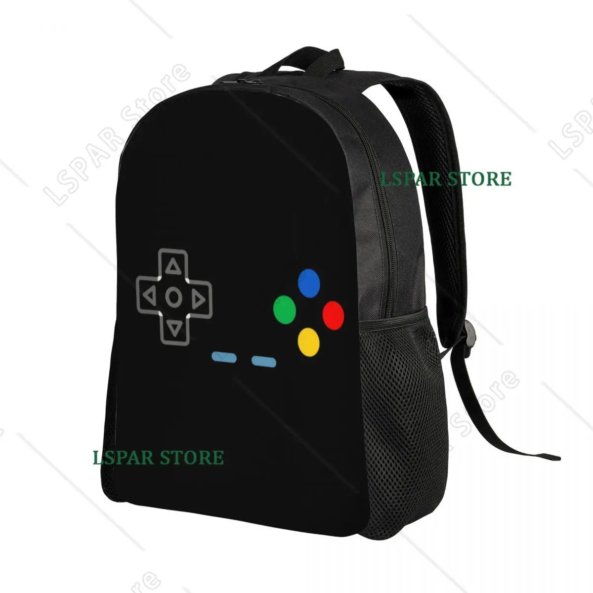 Custom 3D Print I Am Always In Control Backpacks Video Game Gaming Controller College School Bags Bookbag Fits 15 Inch Laptop