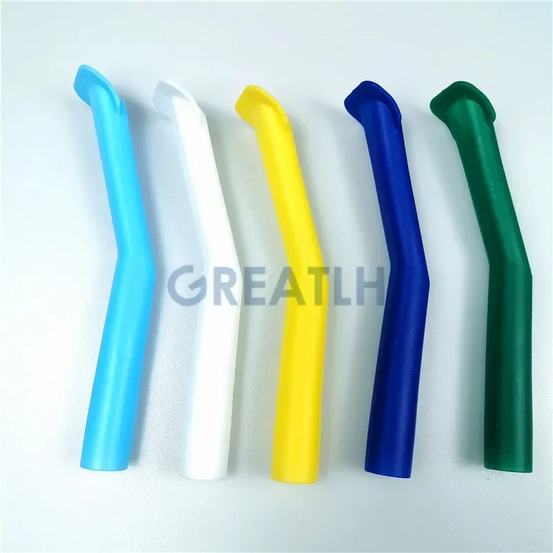 GREATLH 50pcs Dental High Volume Suction Tips High Temperature Duckbill Evacuation Tips 16mm