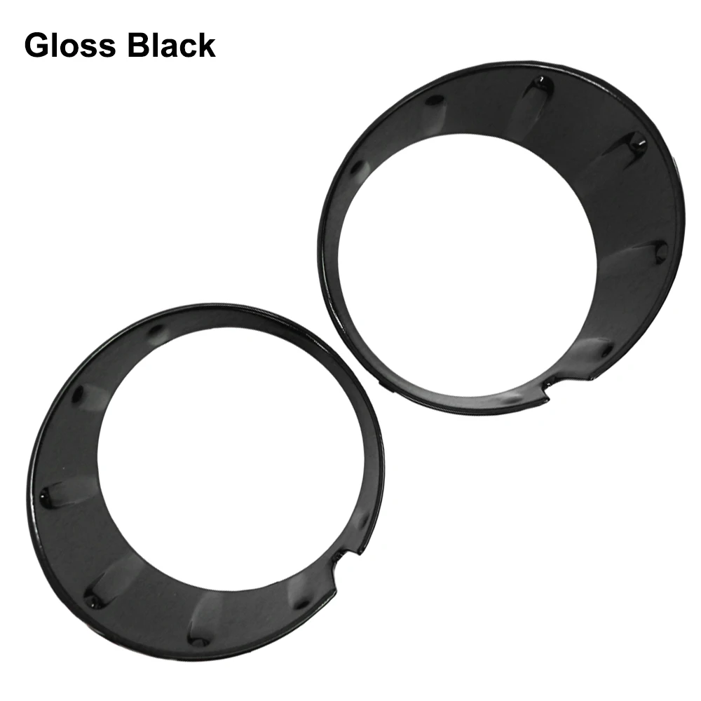 2Pcs Chrome/Black Front Fog Light Cover Fog Light Trim Ring For Mini Cooper R56 R55 R57 51117248791 51117248792 Car Accessories