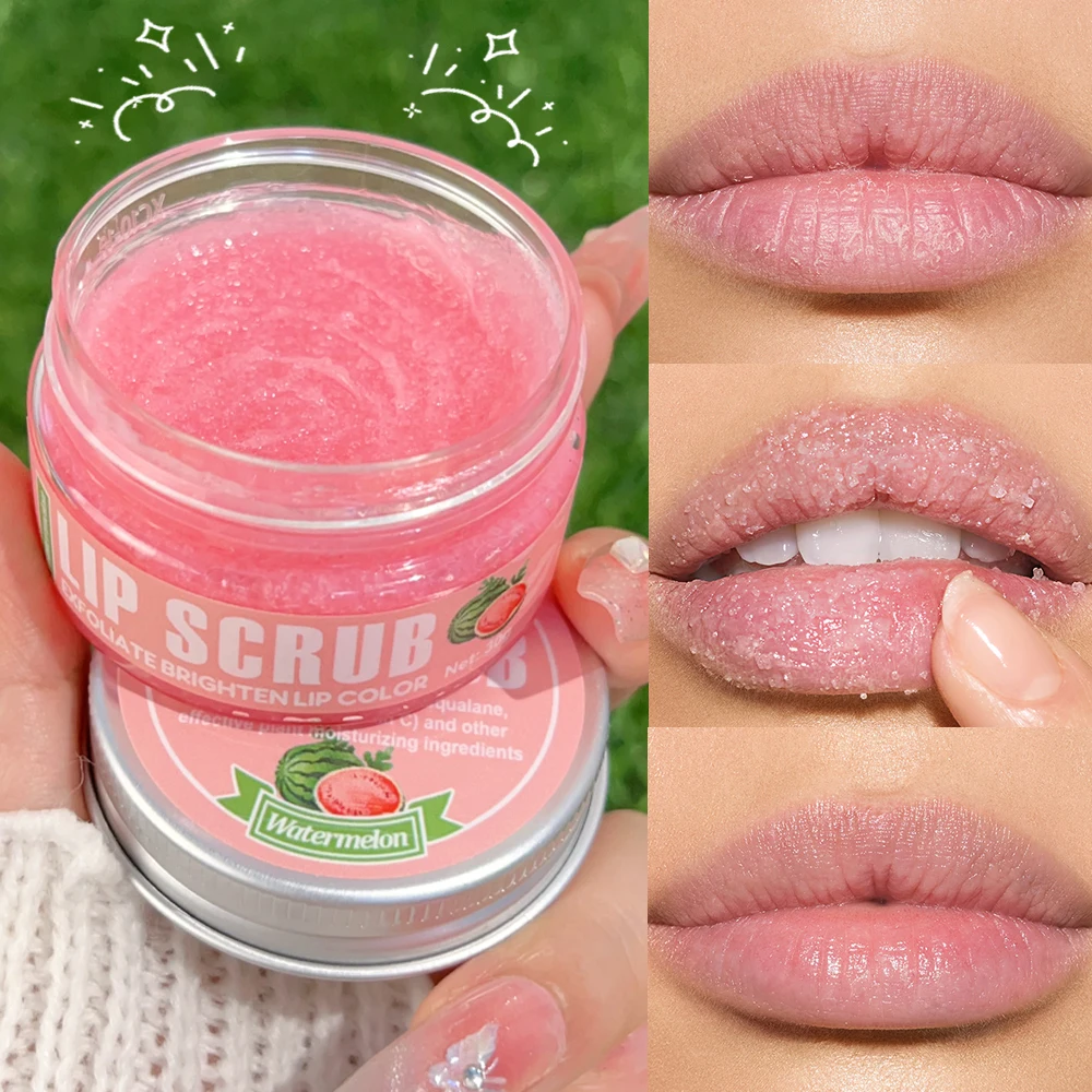 Anti Dryness Lip Scrub Moisturizing Exfoliating Remove Dead Skin Hydrating Nourish Smoothing Lips Lines Lip Balm Lip Mask Makeup