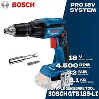 BOSCH GTB 185-LI Drywall Screw Screwdriver Bare Tool Professionl 18V Brushless Cordless Staple Guns BOSCH Power Tool GTB185-LI