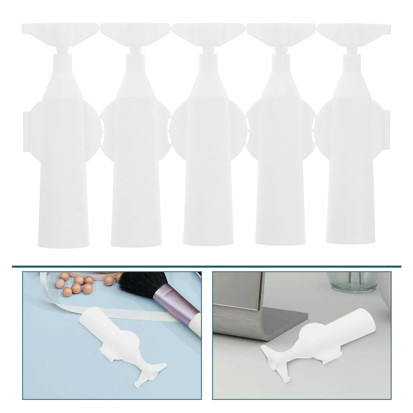 

5Pcs Tiny Skincare Vials Essential Oil Perfume Sample Bottles Leakproof Plastic Travel Containers for Serums Creams on The Go