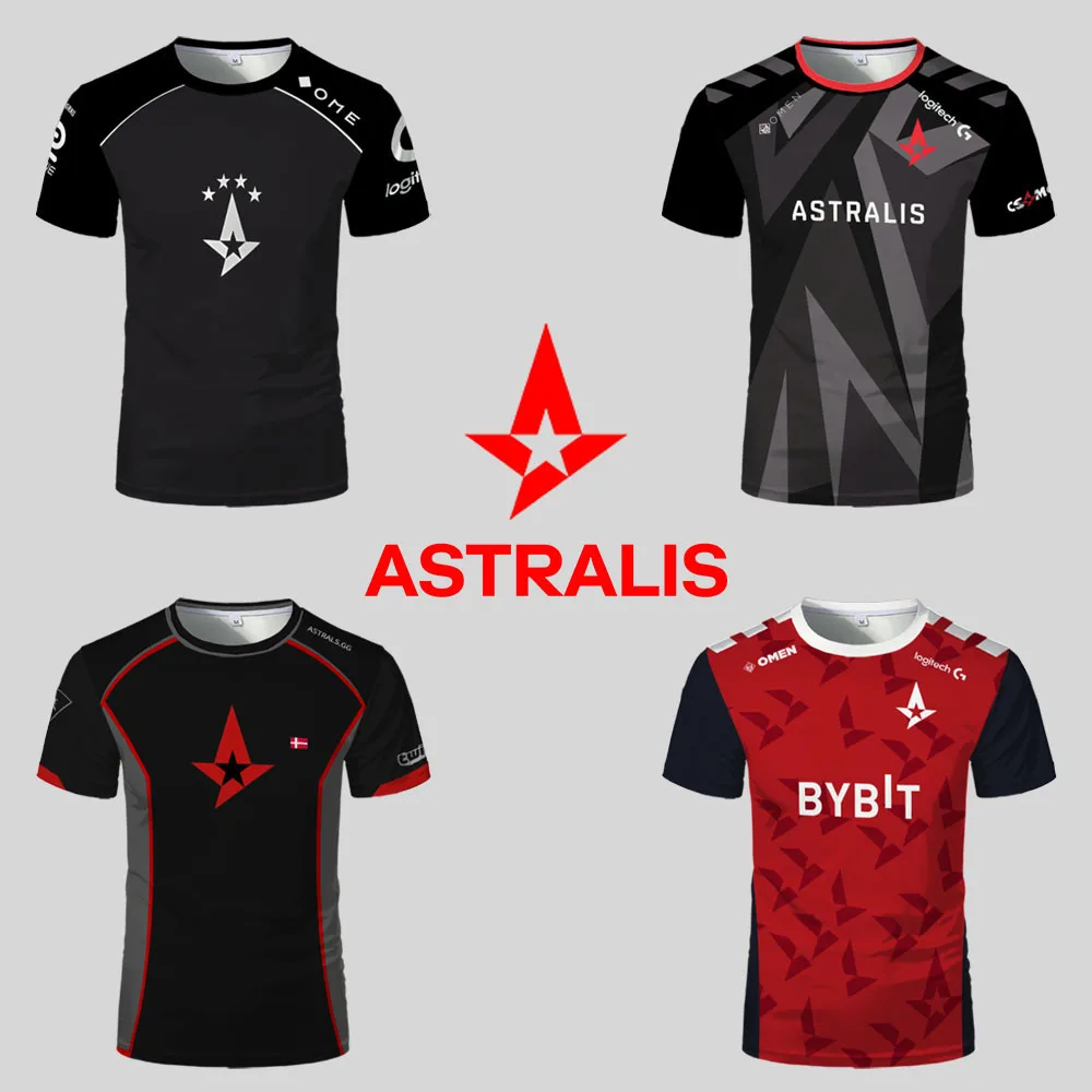 Униформа для киберспортивного клуба Astalis, трикотаж CS2, тренировочные топы для профессиональной лиги, мужская футболка, спортивная футболка с круглым вырезом и коротким рукавом на заказ
