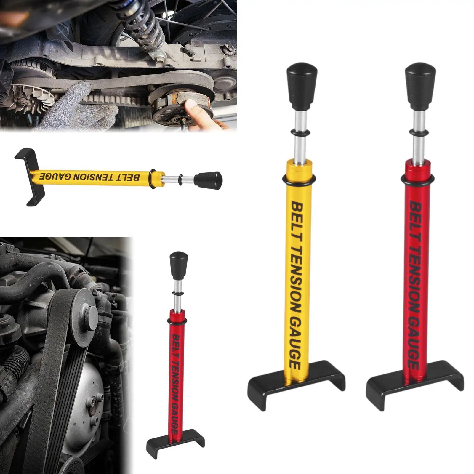 

Автомобильный натяжитель ремня, простой в использовании противоскользящий многофункциональный манометр натяжения ремня