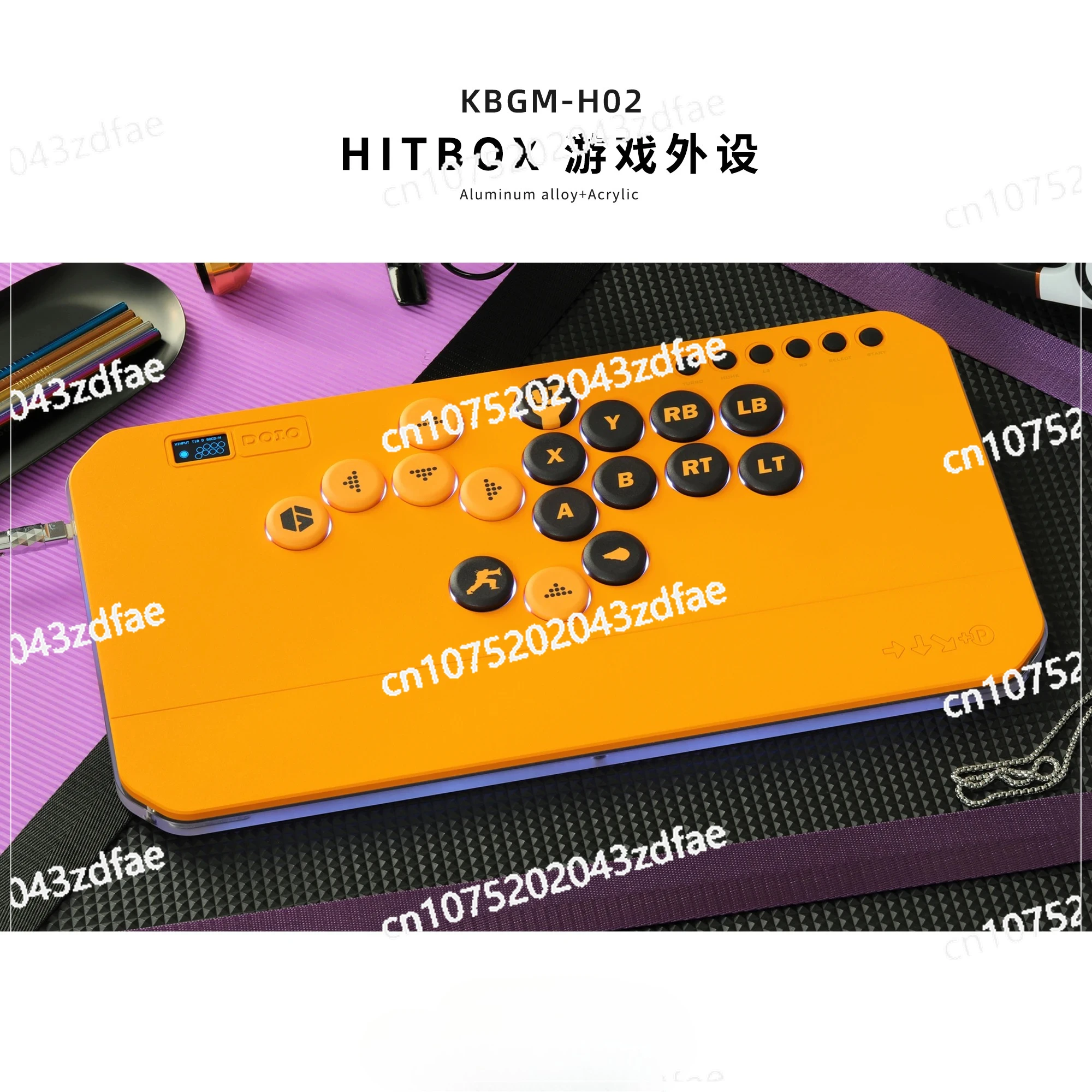 Ключ с горячей заменой на заказ PS5 XBOX PS4 Switch PC Steam DOIO HITBOX KBGM-H02 Аркадный джойстик Портативная игровая клавиатура из алюминиевого сплава