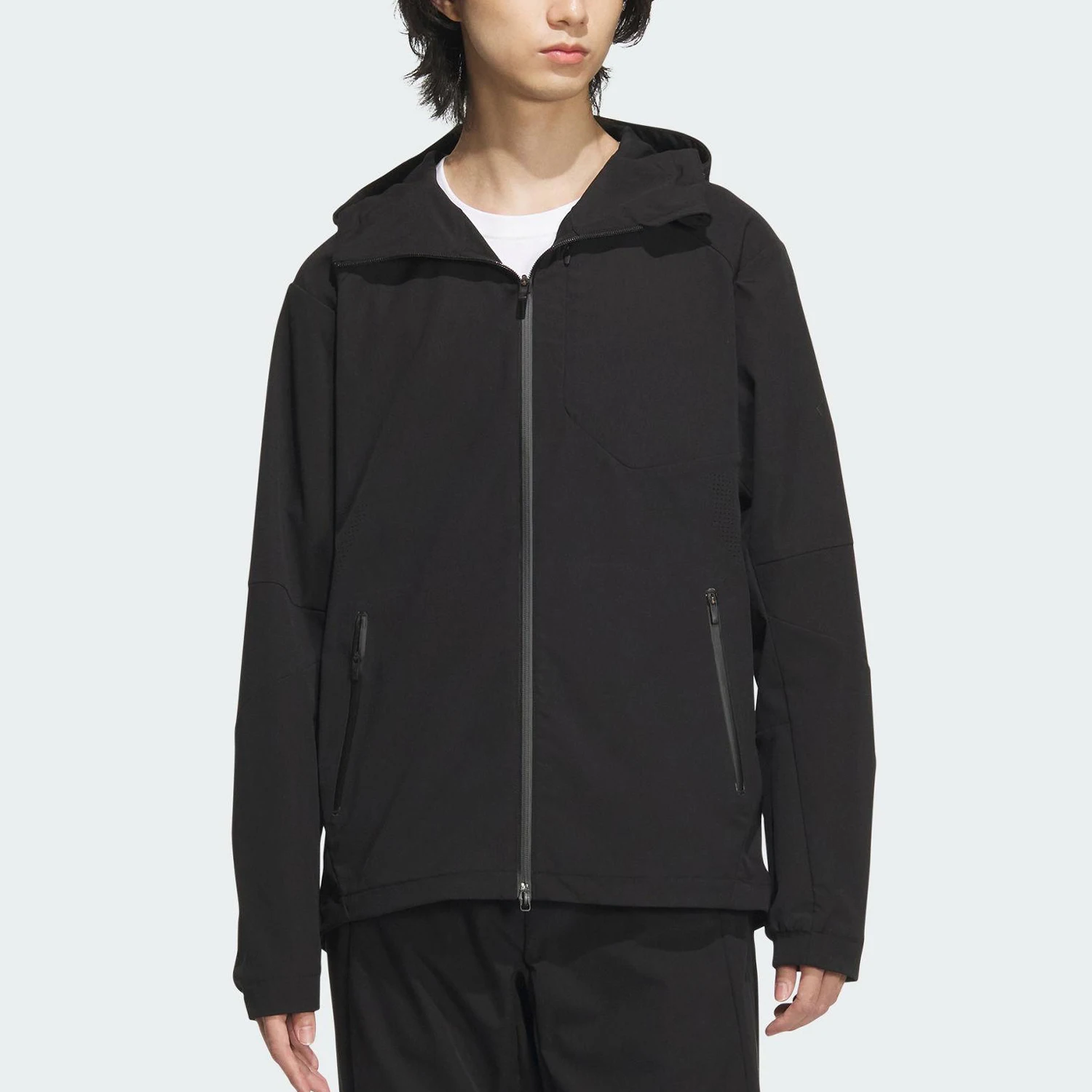 

Официальная новая мужская повседневная тканая куртка Adidas с капюшоном JM2007