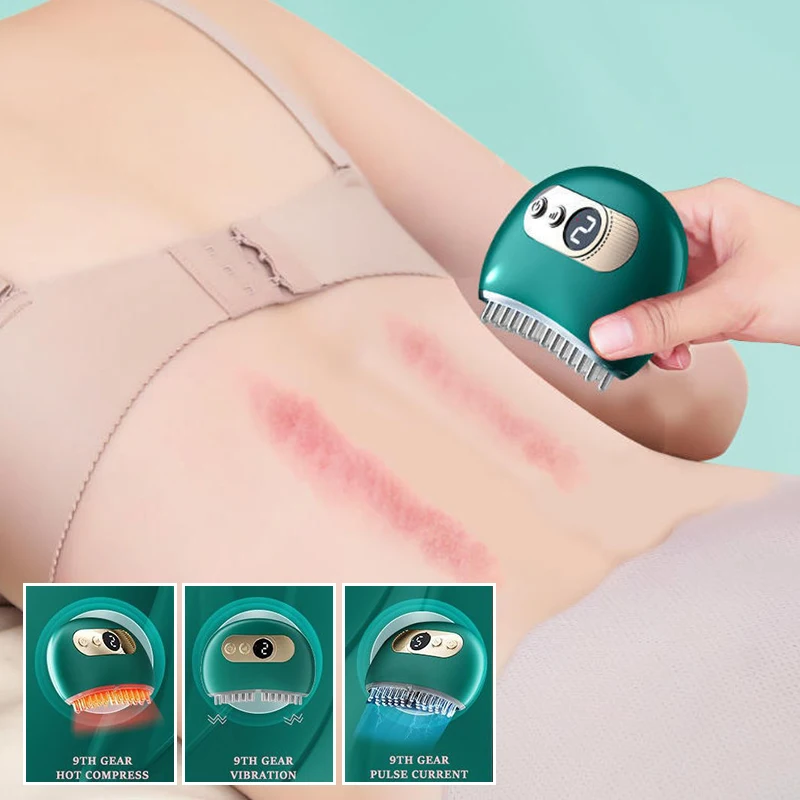 

Бытовая ручная массажная щетка, электрический массажер, релаксация тела, формирование нагрева, скребковая щетка для меридианов, лимфодренаж