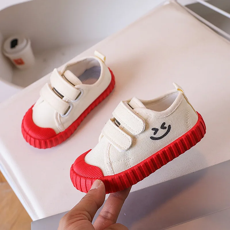 Children Casual Canvas Shoes Infant Baby Spring New Cartoon Soft Sole Sneakers Boy Causal Loafers Toddler Outdoor Non-slip Shoes