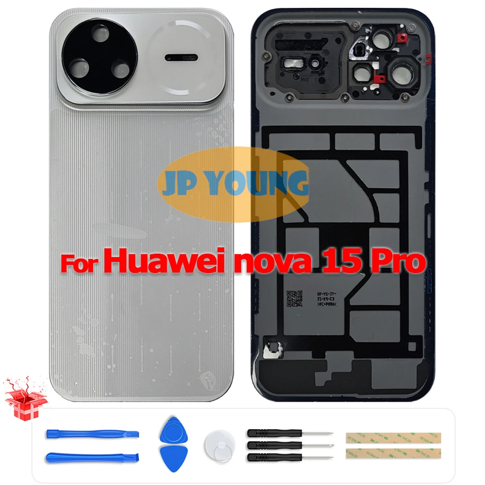 Original Battery Back Cover Glass Rear Door Housing with Camera Lens for Huawei nova 15 Pro KLE-AL00U - Replacement