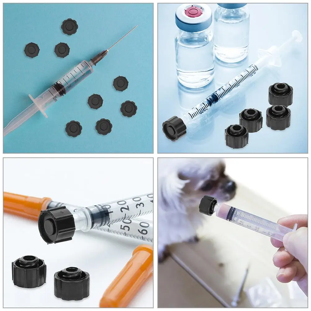 10 Pcs Syringe Plug Injector Plastic Caps and Plugs Sealing Bottle Lock Dispensing Needle Pp Tip Luer Snooker Protector