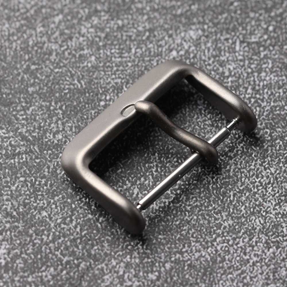 Fivela de titânio, fivela fosca de aço não inoxidável de 18mm 20mm, fivela acessória de pulseira de couro, acessórios de relógio