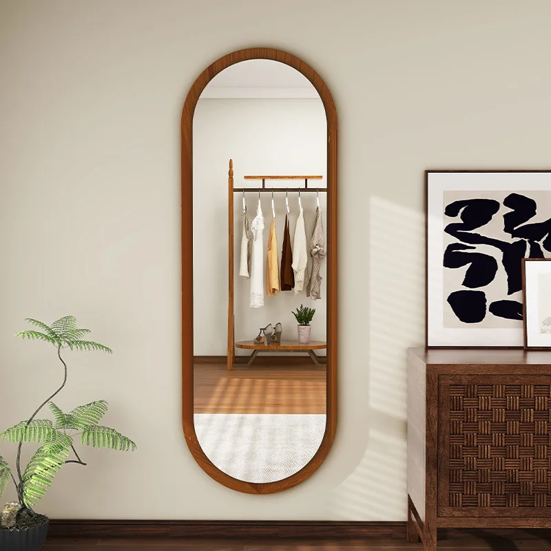 

Household wall-mounted full-length mirror full-body mirror special-shaped antique wall-mounted girls' bedroom fitting