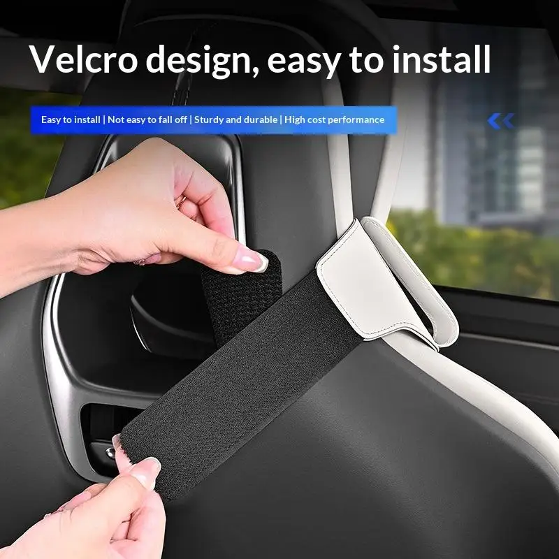 ~1Pcs Car Seat Belt Fixator PU Car Sports Seat Belt Adjustment And Fixing Device Adjustable Strap Clip Holder Car Accessories