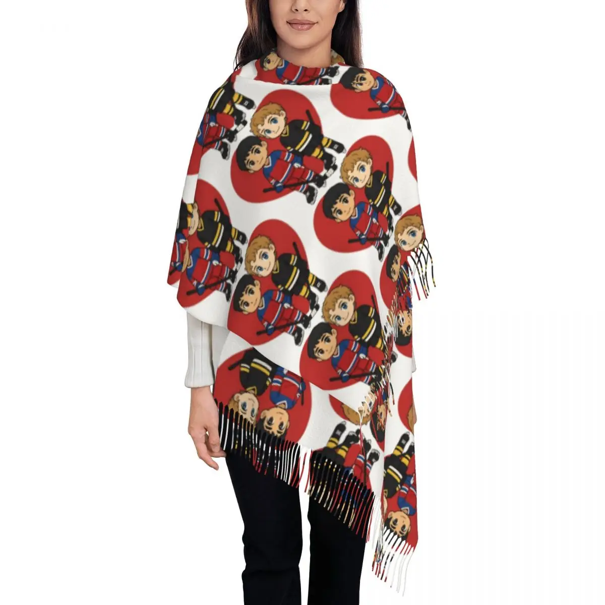 Shane Hollander Ilya Rozanov Anime Scarf for Womens Fall Winter Cashmere Shawl Wrap Heated Rivalry Large Shawl Scarf Lightweight