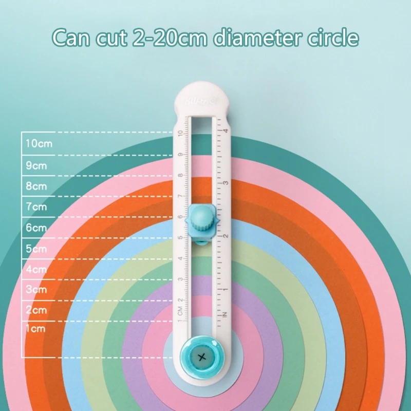 360 Rotations Circle Cutting Round Paper Cutter DIY Scrapbooking Puncher Card Handmade Circular Paper Craft Tools Dropship