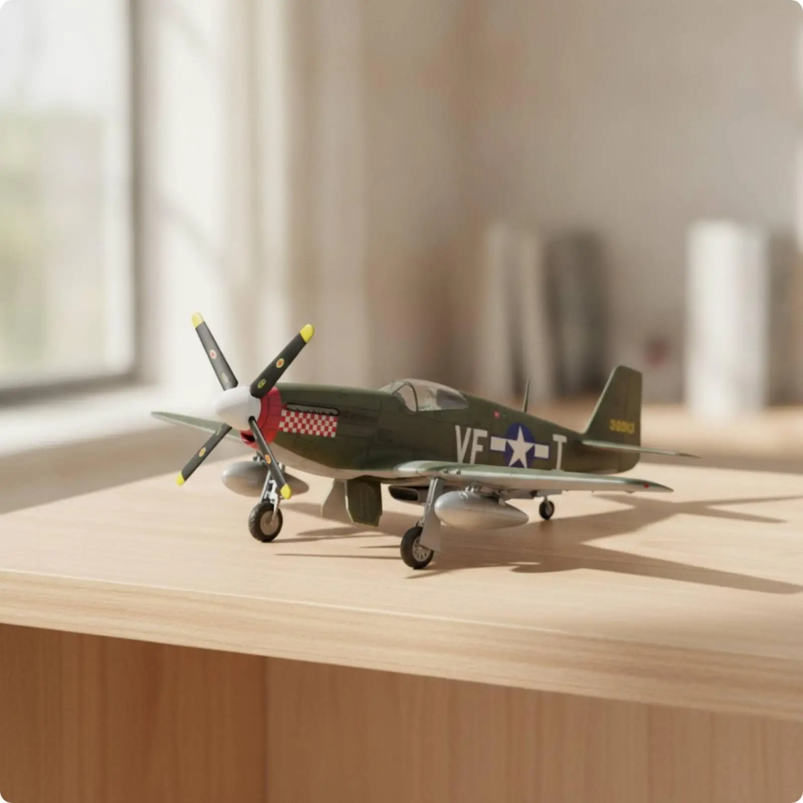 1 72 Diecast P-51B Warplane Model Alloy Plane with Historic Paint Scheme for Collectors and Enthusiasts