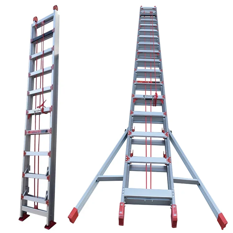 Aluminum Full Folding Ladder-with Portable Alloytelescopic Telescopic 2-way Joint Ladder