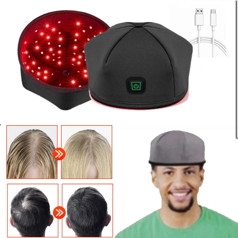 Hair Growth Cap Red Light Therapy Devices LED Hair Loss Cap Treatments Hair Regrowth Helmet Hair Care Anti-hair Loss Improvement