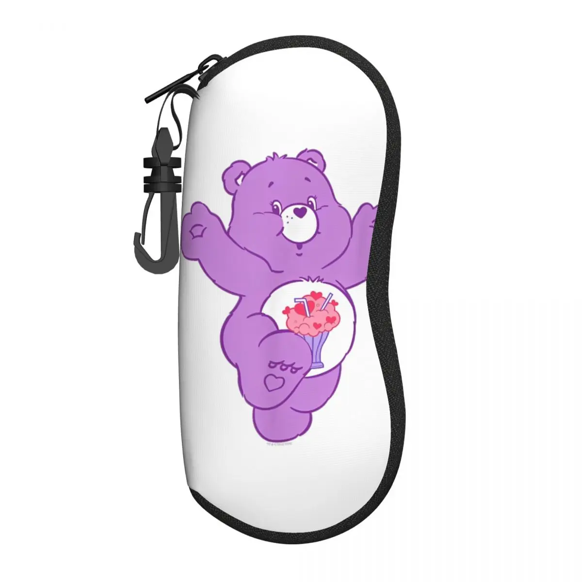 Care Bears Share Bear Milkshake Belly Badge Portrait Glasses Case Men Women Accessories Eyewear Protector Eyeglasses Box