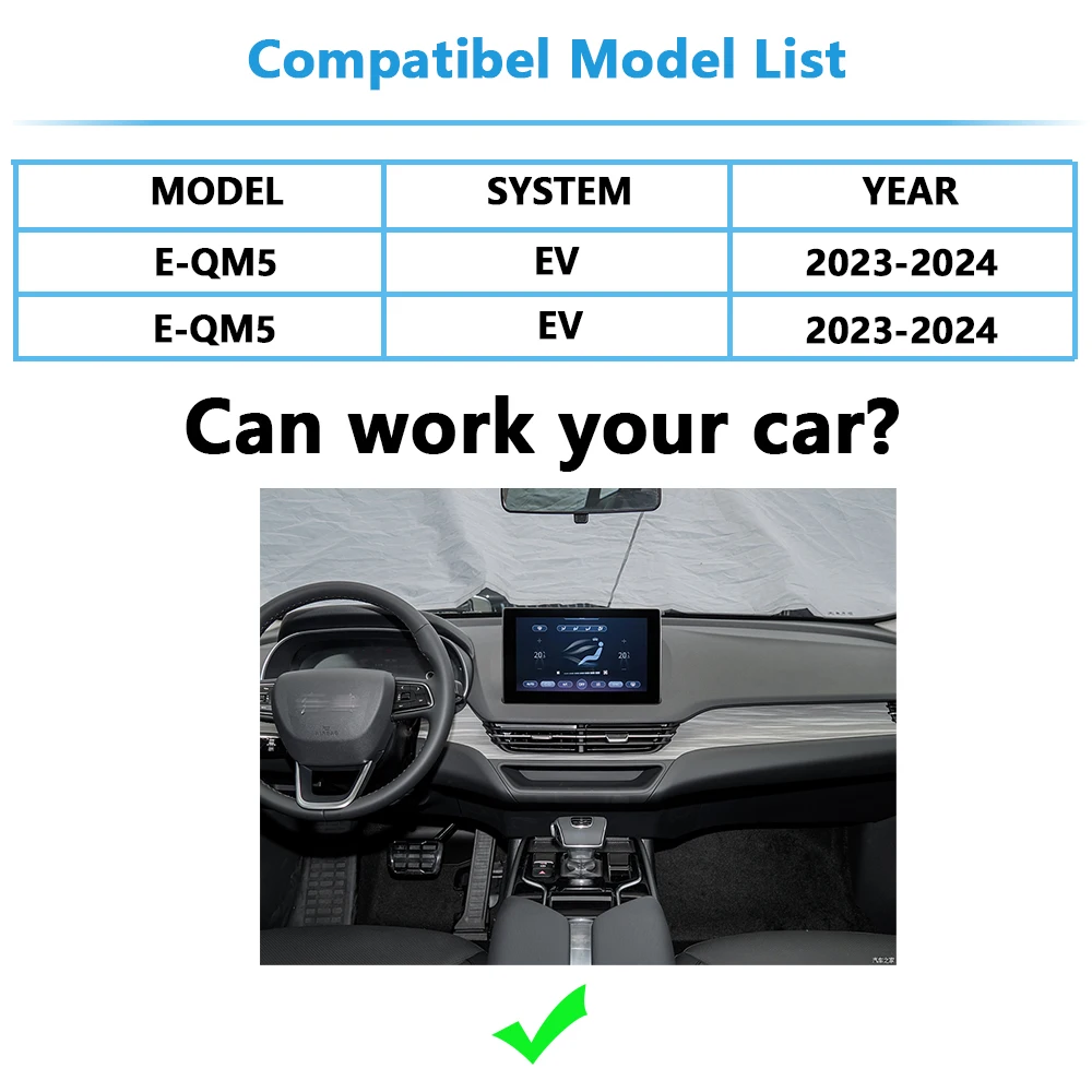 E-QM5 kamera Android nirkabel, HONGQI EQM5 modul Apple CarPlay 360 antarmuka kamera iPhone Mirroring