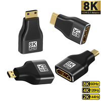 HDMI 2.1 Adapter 90 Degree 270 Degree HDMI Male to Female 8K@60Hz 4K@120Hz 48Gbps HDR Video for PC Laptop HD TV Projetor Adapter