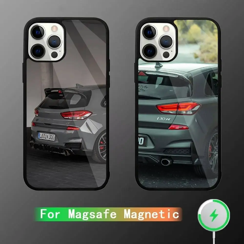 

I30 I20 Sport Car Phone Case For iPhone 16,15,14,13,12,11,Pro,Max,Plus,Mini,SE New Magsafe Magnetic Wireless Charging