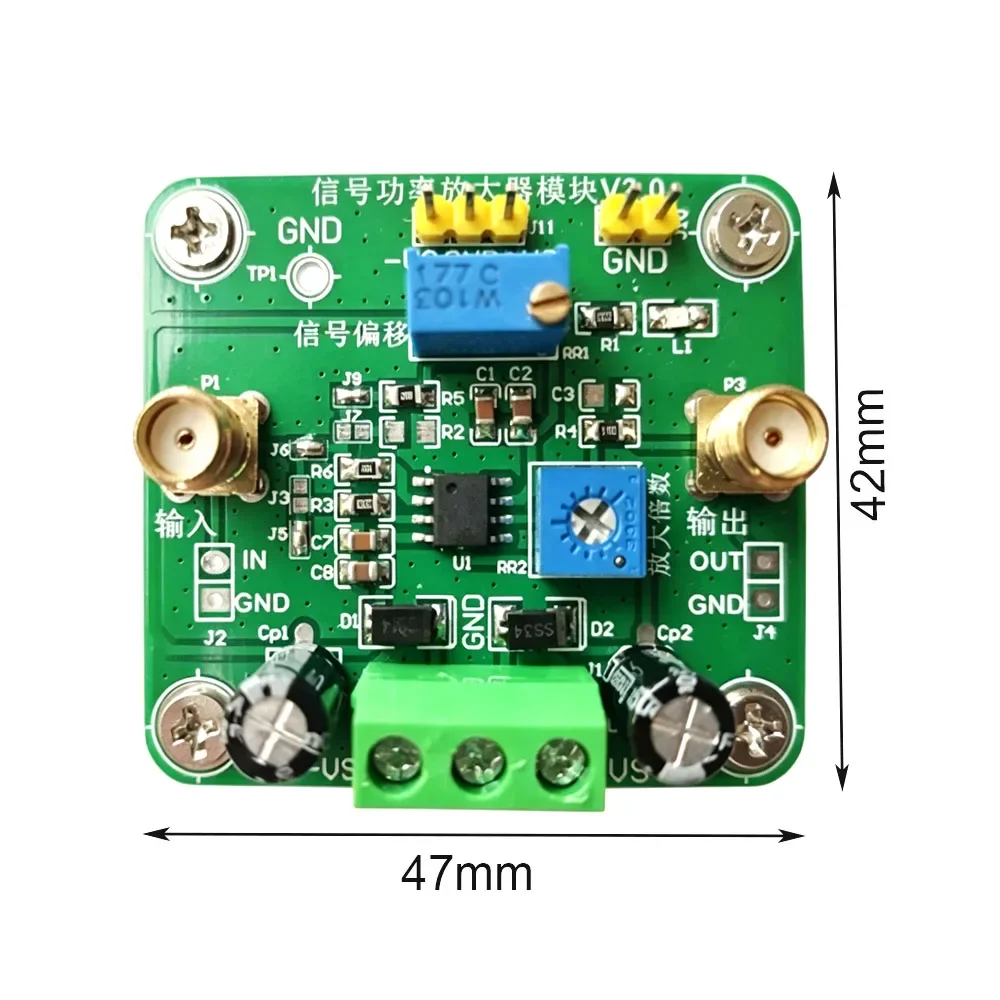 LM7171 High Frequency Operational Amplifier Module 100MHz Bandwidth Voltage Feedback Adjustable Gain 20V Output Op-Amp Board