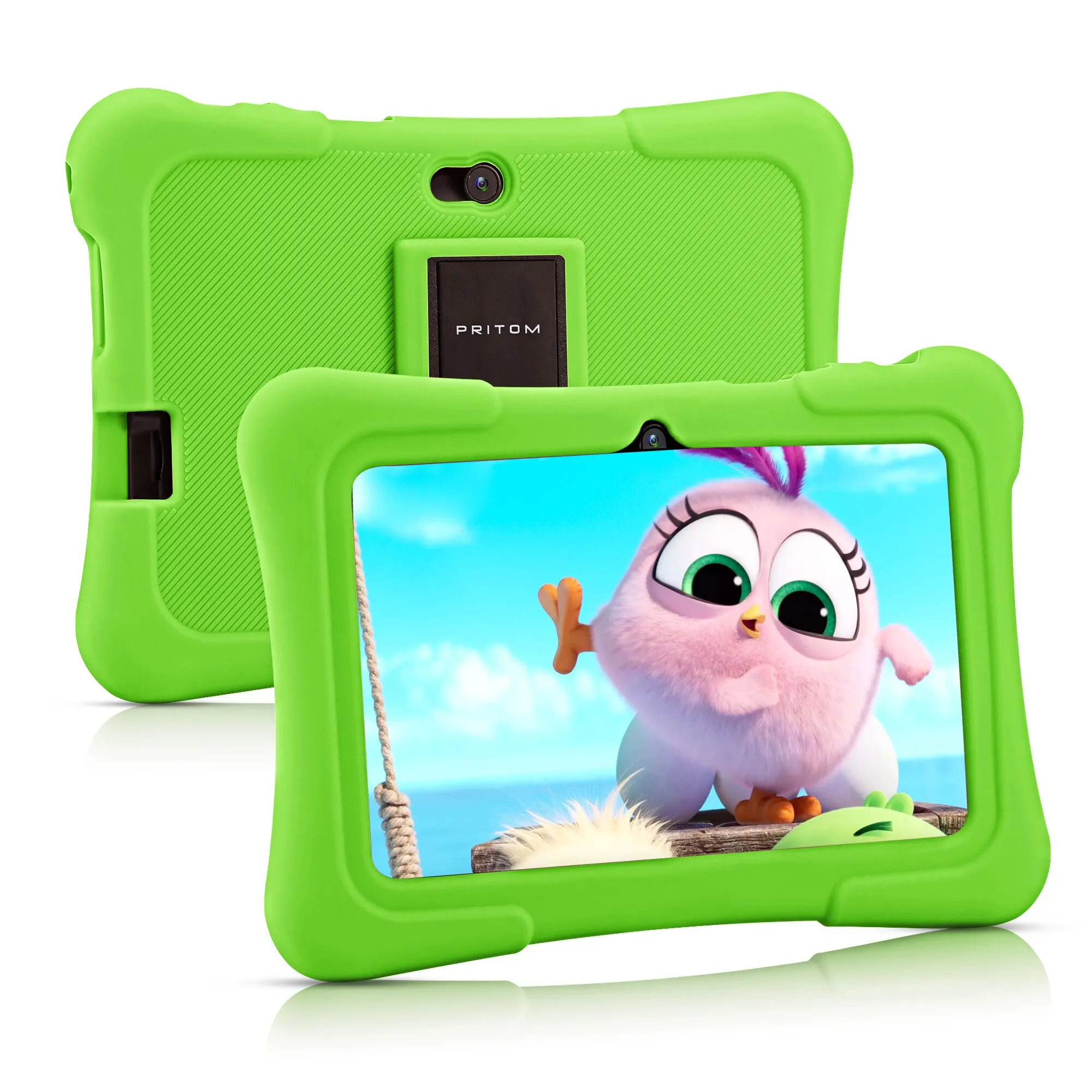 PRITOM 7 inch kindertablet Quad Core Android 13 32GB WiFi Bluetooth Educatieve software geïnstalleerd