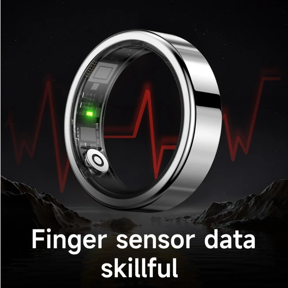 

Multifunctional Smart Ring Multi-sport Modes Waterproof Health Tracker with Heart Rate Sleep Monitor Fitness Ring for Women Men