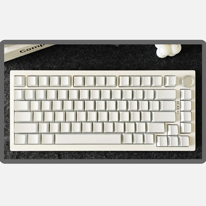 Side-lit Keycaps Black / White Series Contour Line Shadow Gradient Key Caps for 60% 65% 75% TKL 96% 100% Mechanical Keyboard
