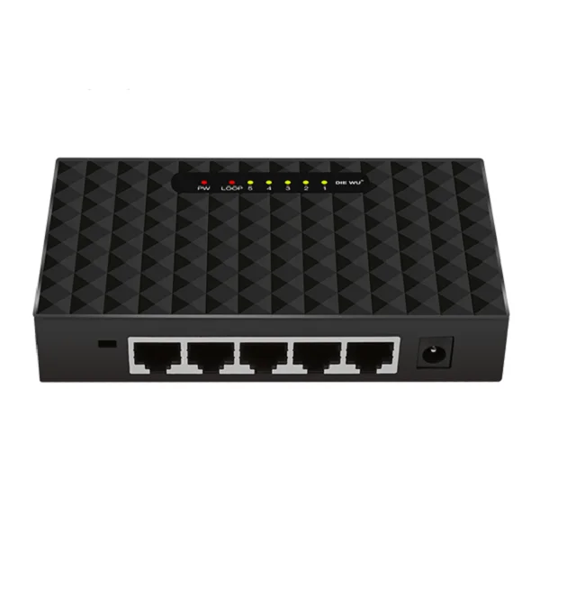 10 PCS Diewu 10/100/1000 Mpbs 5 portas Gigabit Switch
