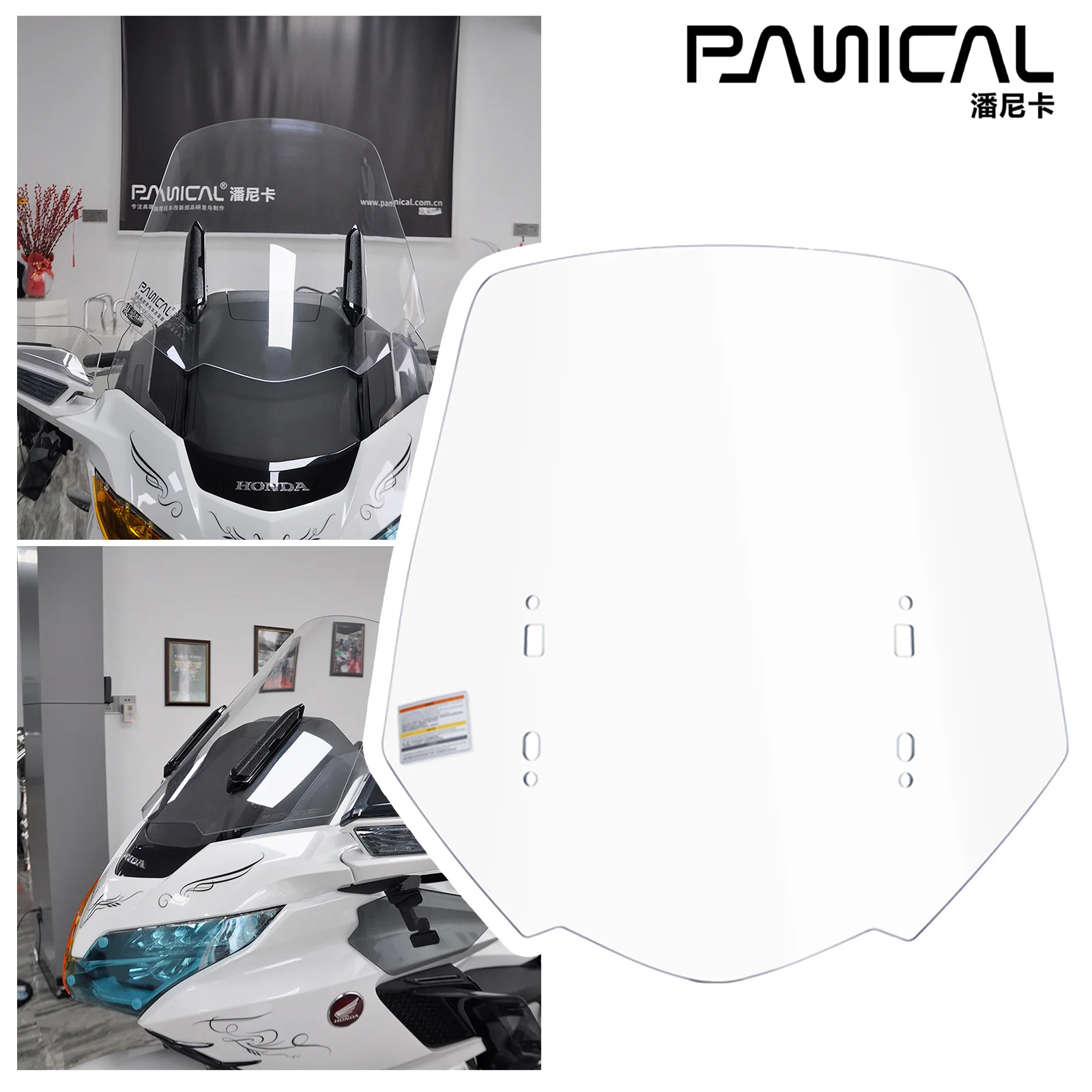 

PANICAL 20,4-дюймовый солнцезащитный козырек на лобовое стекло, спойлер для Honda Gold Wing GL1800 F6B 2018-2025 мотоцикла