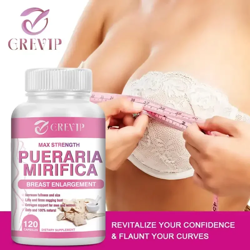 Pueraria Mirifica para Mulheres, Melhora a Confiança Feminina, Pele e Tamanho do Peito