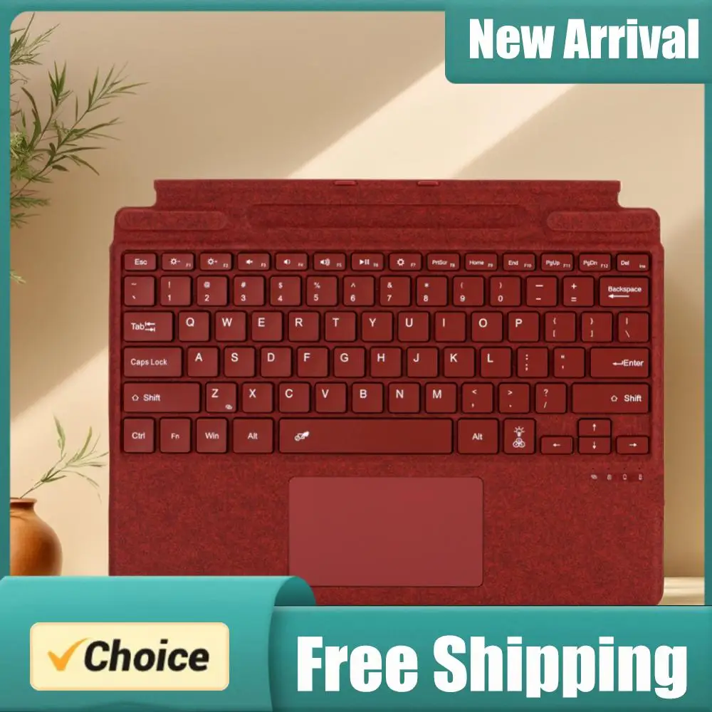 

Bluetooth-Compatible Ultra-Slim Keyboard Type C Charging Portable Magnetic Keyboard for Surface Pro8/9/X/10/11 Computers