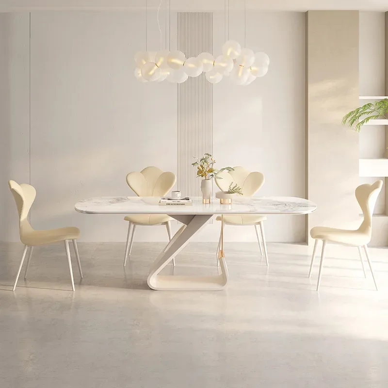 

Marble Coffee Dining Tables Set Kitchen Center End Dining Table Luxury Modern Living Room Mesa Comedor Home Furniture WSW35XP