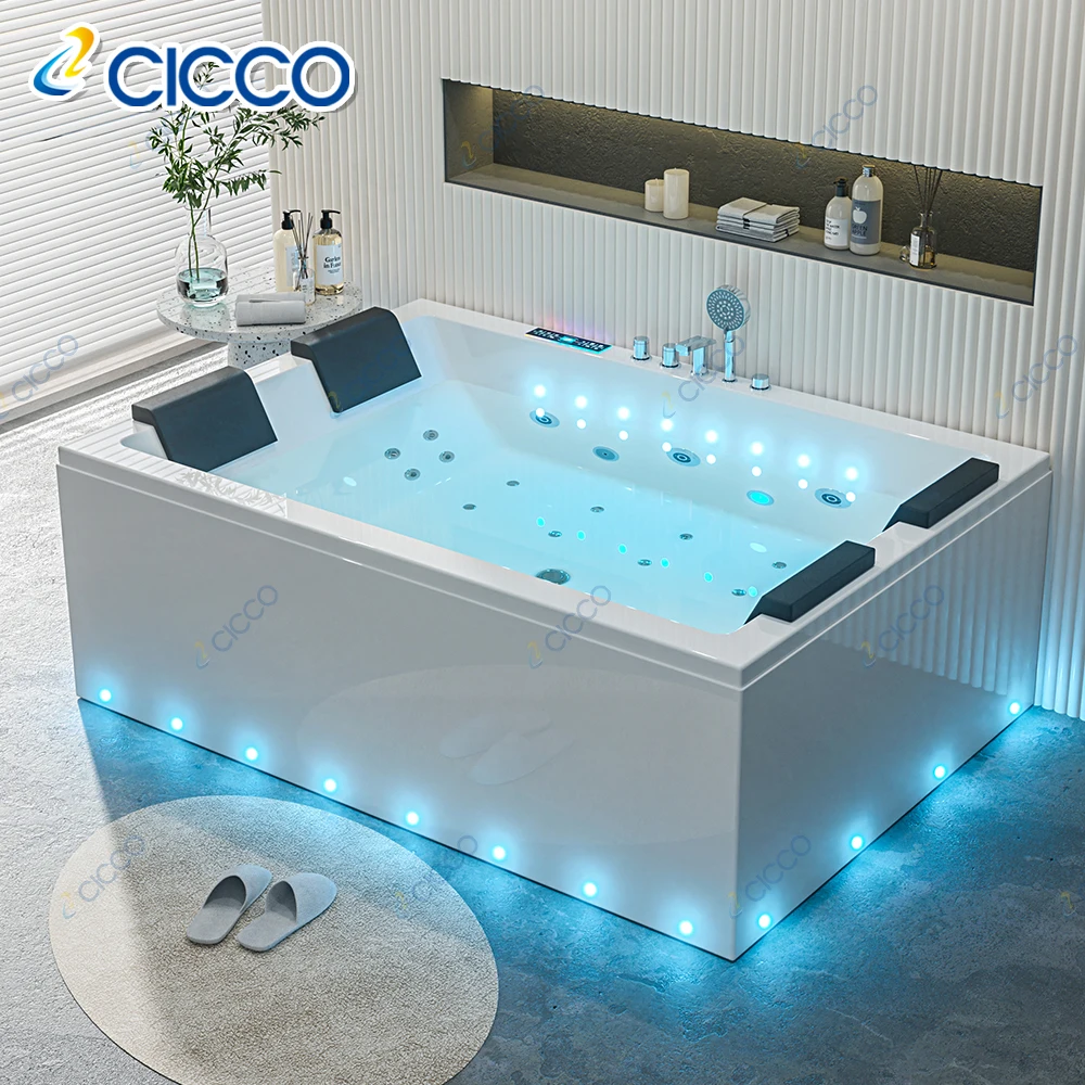 

Современная расслабляющая гидромассажная роскошная акриловая ванна 1,8 м с пузырьками для взрослых, массажная ванна, отдельно стоящая гидромассажная ванна