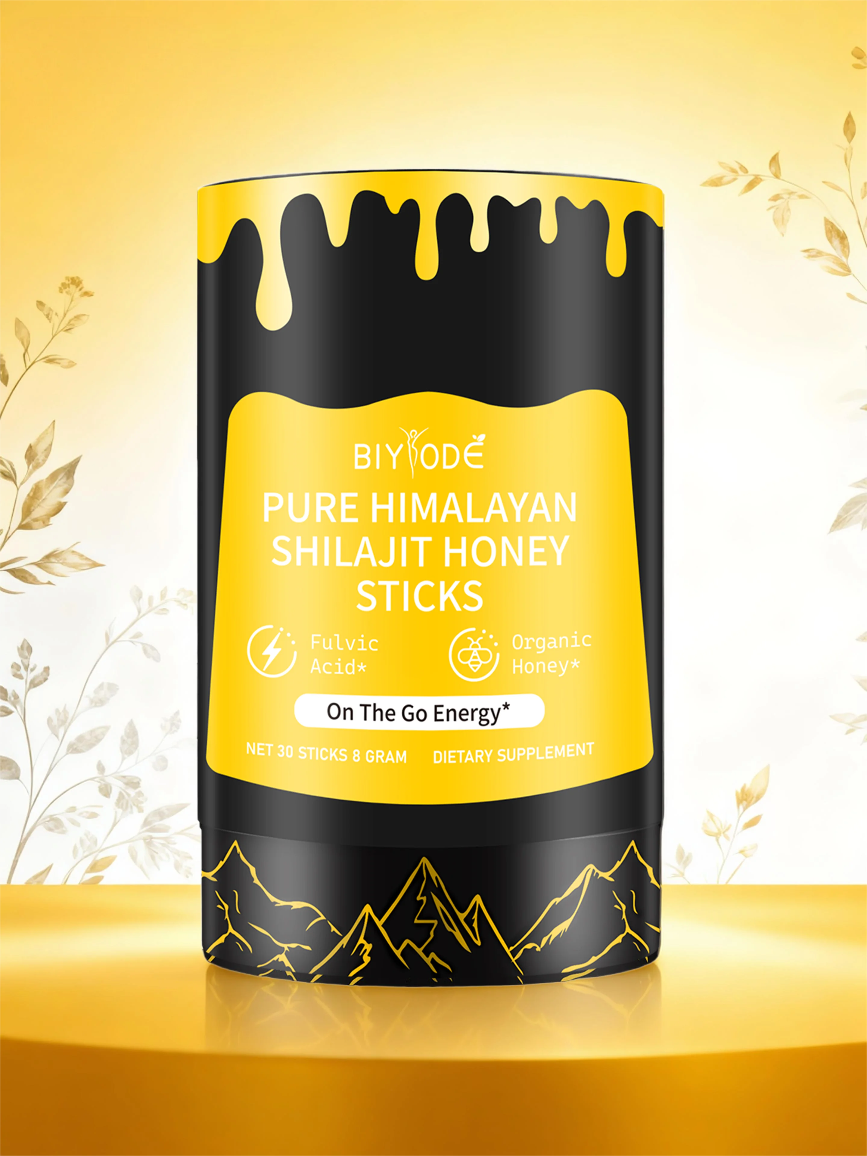 【BIYBODE】 أعواد عسل شيلجيت 760 جرام 2 عبوة من مستخلص عشبي للحيوية والعافية