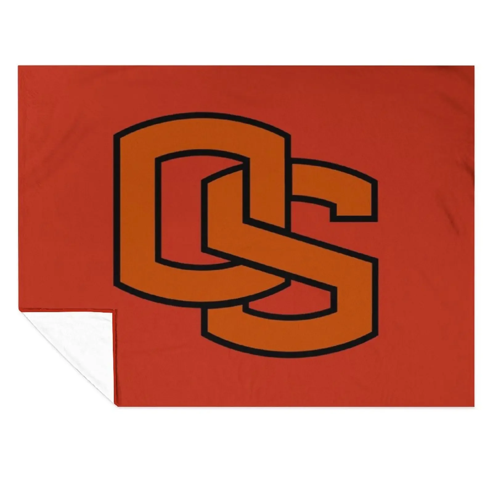 

Oregon State text logo Throw Blanket Single Fashion Sofas Weighted Vintage Blankets