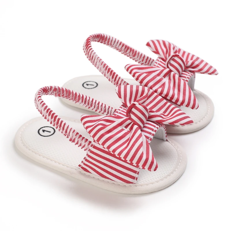 Summer Newborn Hundred Day Shoes Female Baby Soft Soled Sandals  Slippers  Baby Walking Shoes