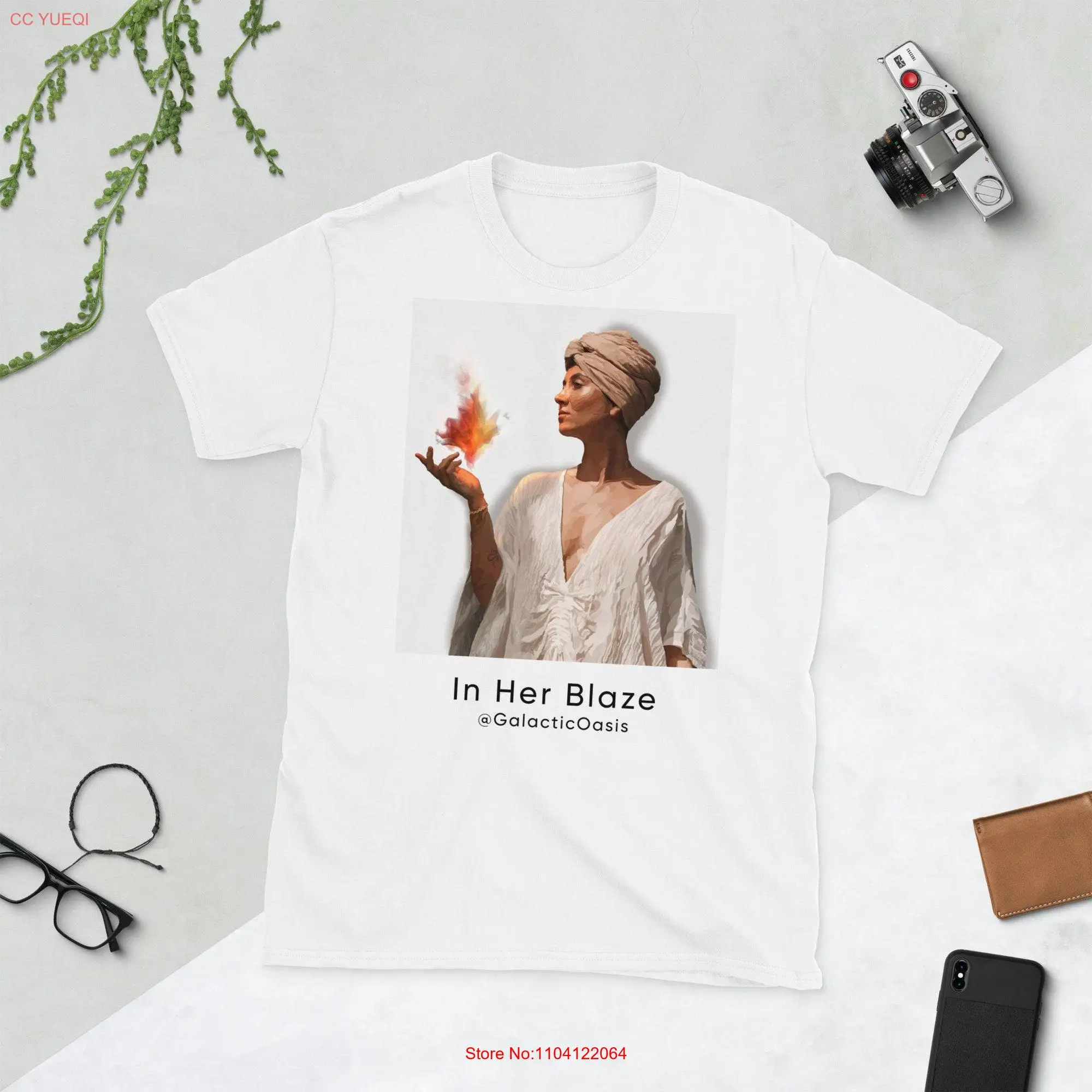 T-shirt In Her Blaze, manches longues ou courtes