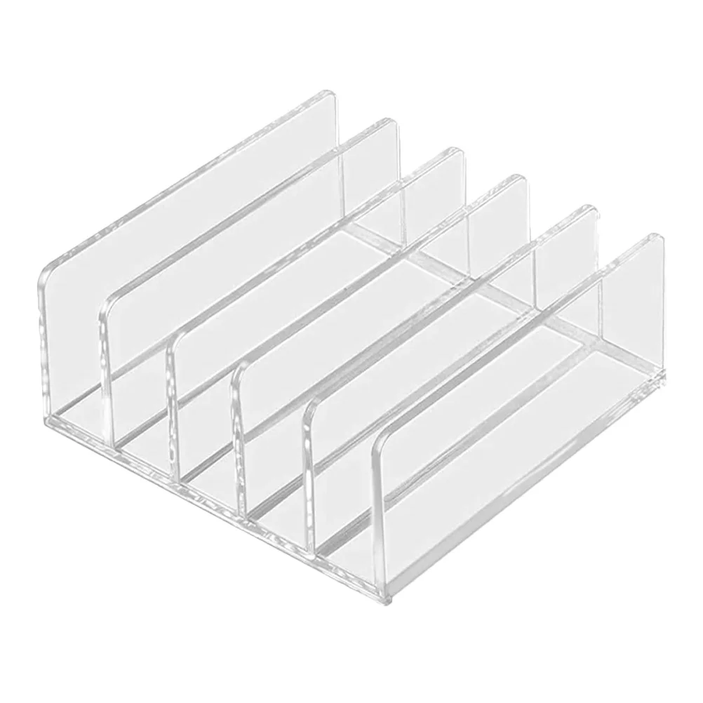 File Holder Acrylic Desktop Book Organizer Home and Office Magazine Rack File Racks for Home Desk Organizer