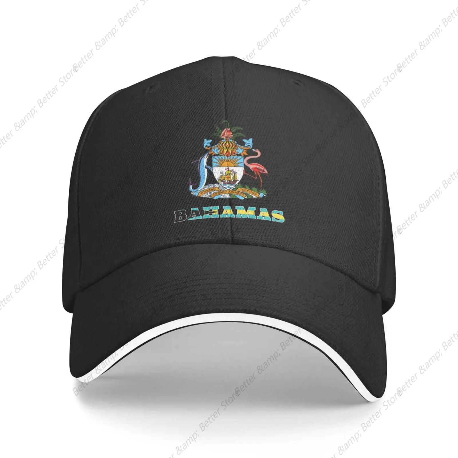 

Bahamas Bahamian National Emblem Baseball Cap for Men Women Trucker Caps Fashion Dad Adjustable Sports Hats