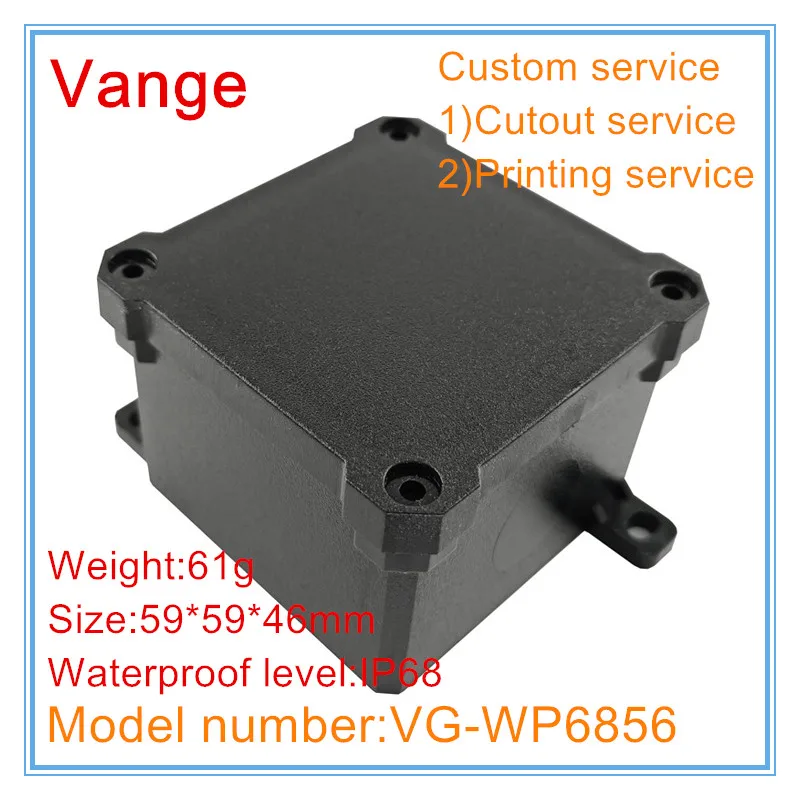 Vange outdoor junction box 59*59*46mm IP68 waterproof PC plastic instrument case