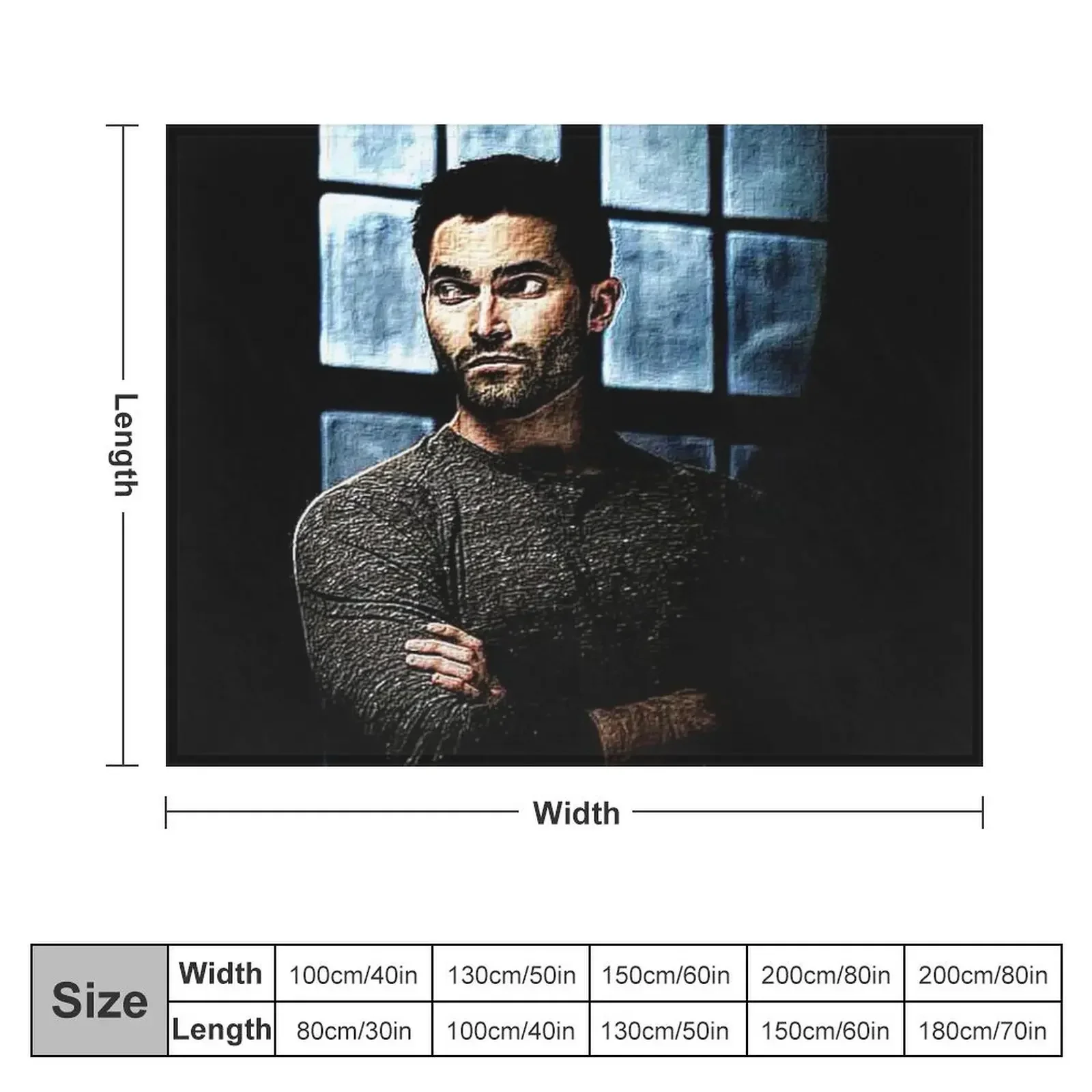 Derek Hale Throw Blanket Bed covers Winter beds Bed Fashionable Hair Blankets