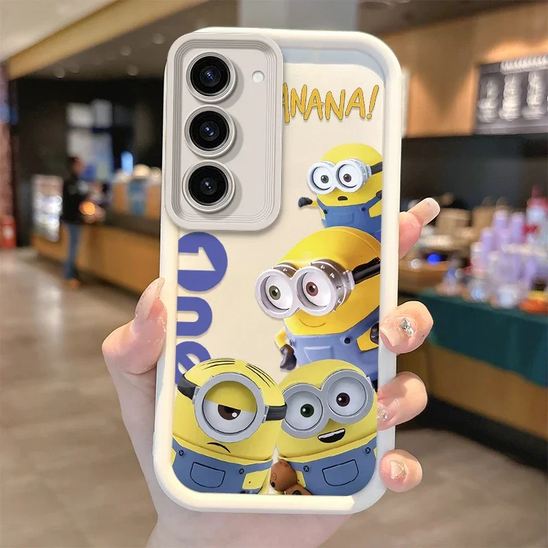 Lovely M-Minions TPU Phone Case For Samsung Galaxy A35 A34 A33 A32 5G A31 A30 A24 A23 A22 A13 A12 A05 A03 Non-Slip Cartoon Cover