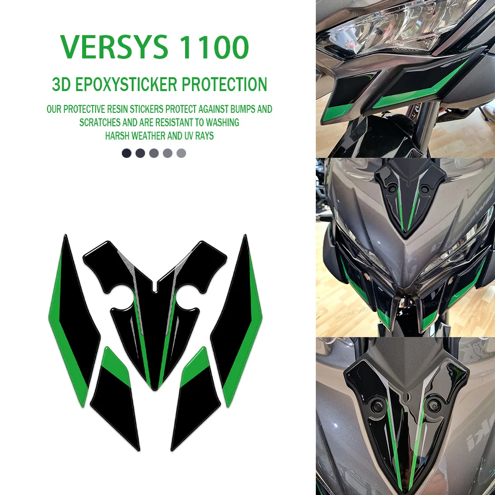 

For Versys 1100 2025 3D Sticker Motorcycle Versys1100 Accessories Front Face Protection Waterproof Anti-Scratch Decal