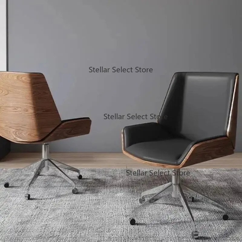 #V Modern Meeting Office Chairs Armchair Swivel Relaxing Ergonomic Office Chairs Computer Simplicity Office Furniture