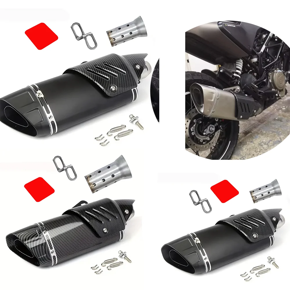 51MM caliber universal stainless steel motorcycle modified exhaust pipe tail section for Yamaha MT07/R1/R6/R3/R25 CF450SR /250NK