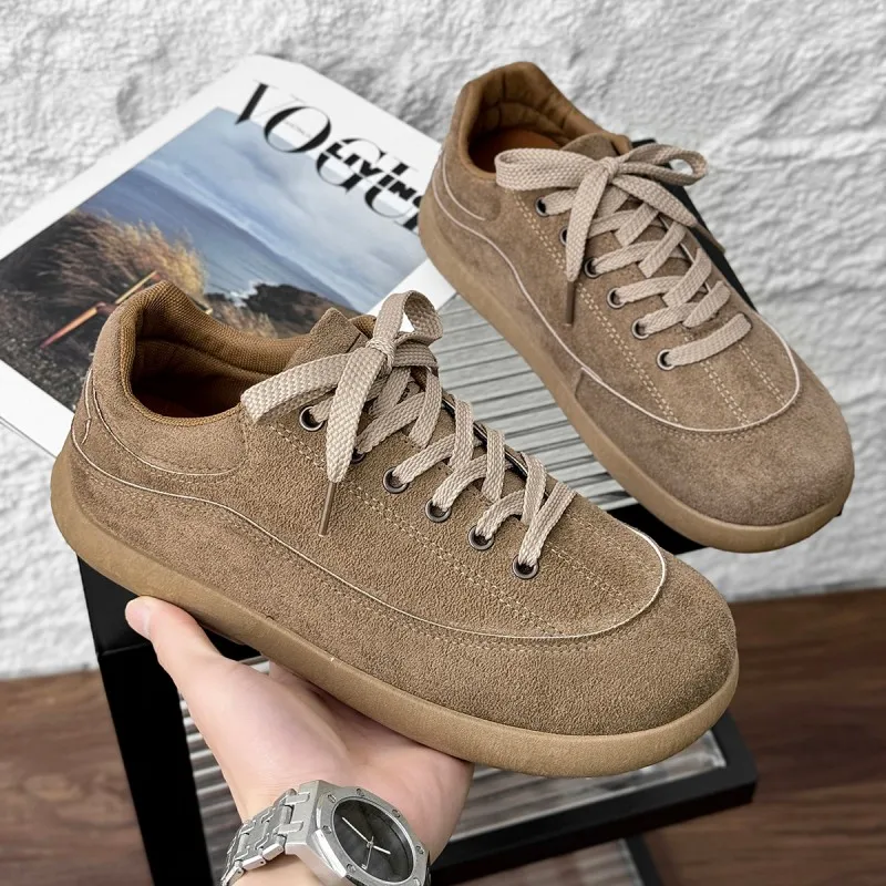 

Мужские и женские кожаные кроссовки с широким носком для босоногой ходьбы, большие размеры, повседневные, простые классические, на плоской подошве